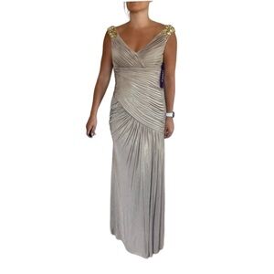 Jovani Gown Stone Gold